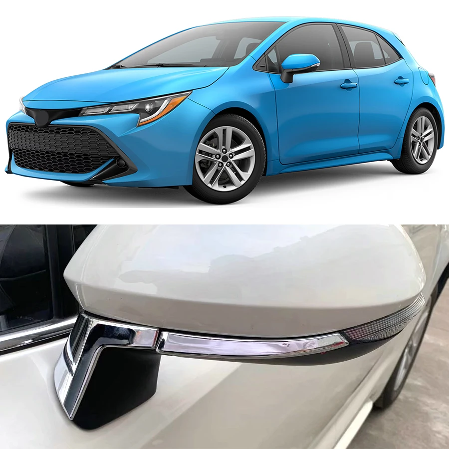 For 2019-2026 Toyota Corolla E210 Car Side Rearview Mirrors Cover Trim Strip Accessories ABS Glossy Chrome