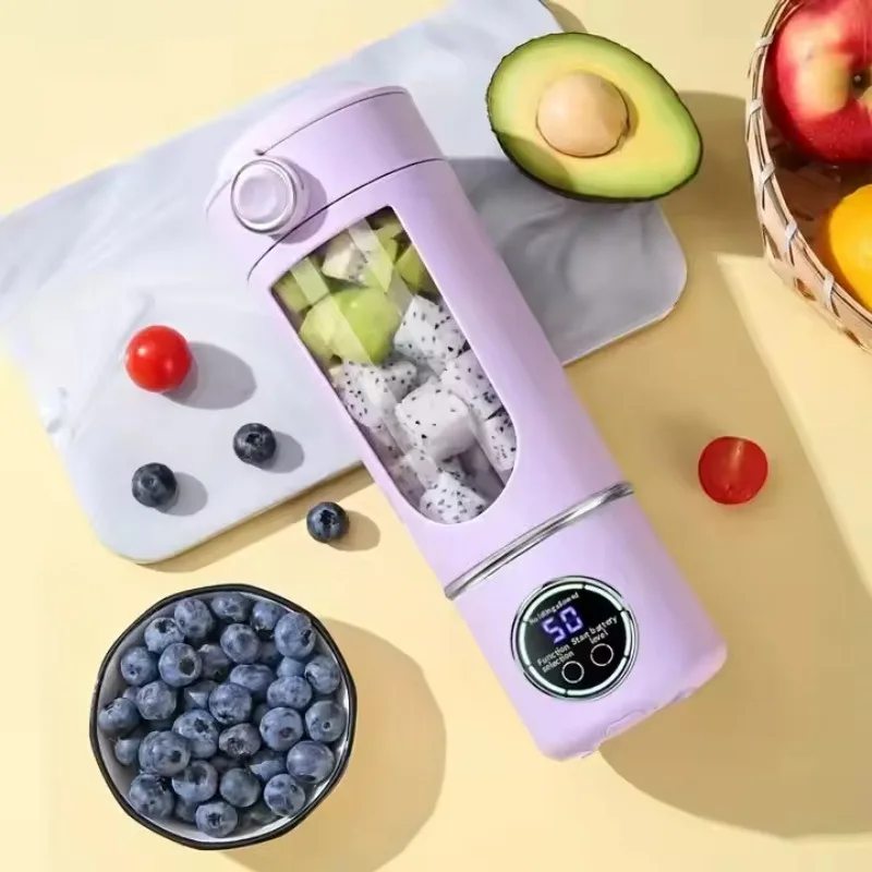 

STLF DZ WJW Advanced Portable Citrus Juicer 700ML Electric Juicing Bottle High Speed Vegetable Fruit Blender With 12 Blades for