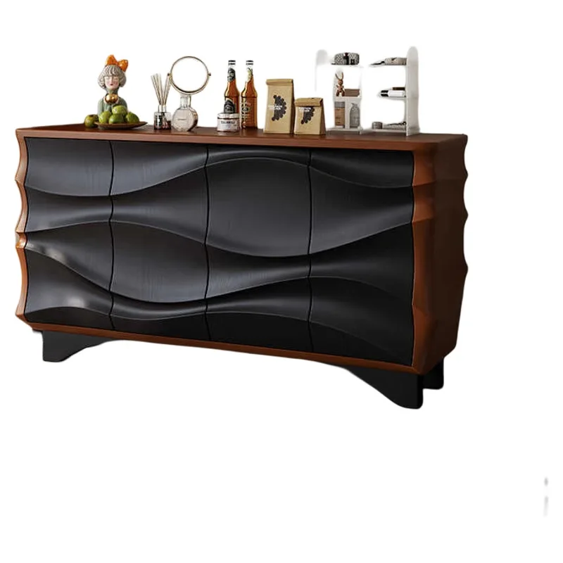 

Medieval style dining side cabinet, household locker, Nordic design porch cabinet, living room wall decoration cabin