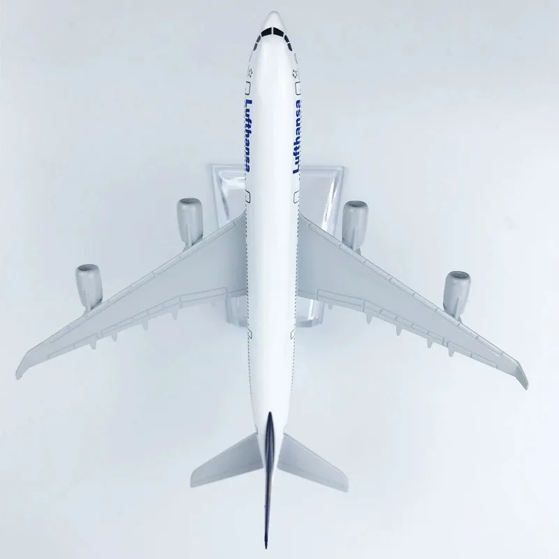16cm Metal Airplane Miniature A340 Lufthansa Airways Model Aircraft Diecast 1/400 Scale Planes Replica Boys Souvenir With Base