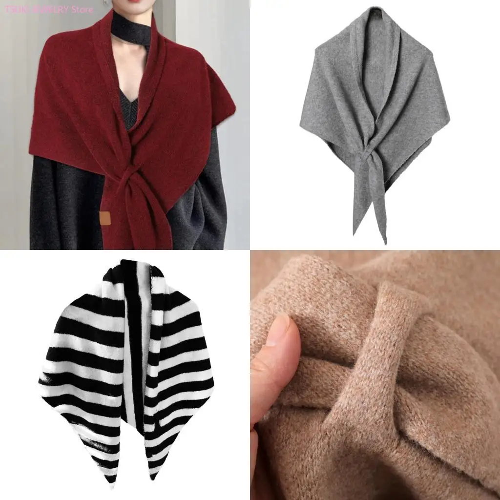 

62KE Зимний незаменимый женский шарф из мягкой полиэфирной смеси, многослойный кусок снежного дня