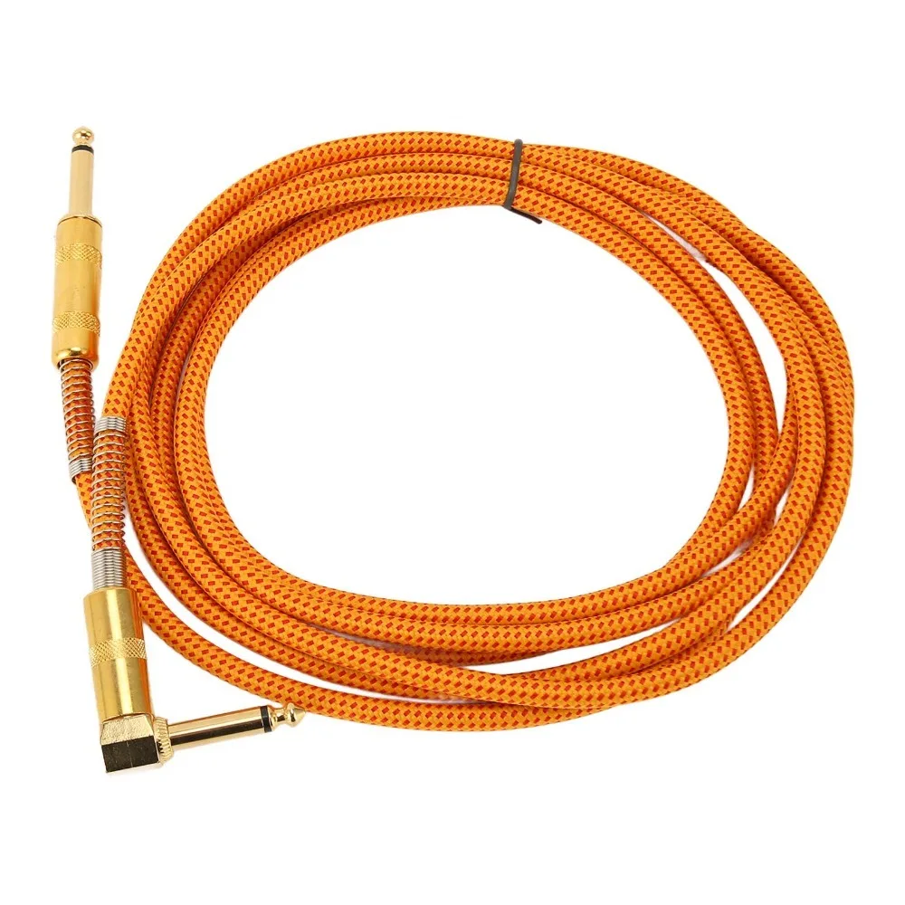 6.35mm Male to 6.35mm Male 1/4 Inch Instrument Cable Straight Connector 3 Meters / 9.8ft Bass Amp Cable Lossless Sound Cable