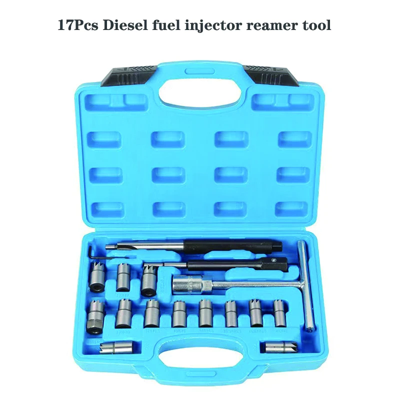 

Universal Car Injector Seat Cutter Set Oil Nozzle Reamer Carbon Remover Clean Kit Auto Repair Tool Automotive Accessories