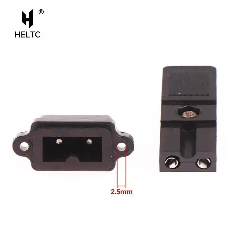 1pc lub 1 zestaw dwuprzewodowy wtyk elektryczny wtyk 2-core gniazdo zasilania złącze wtyczka zasilania DC 2 piny czarne małe dwa wtyczka przewodu