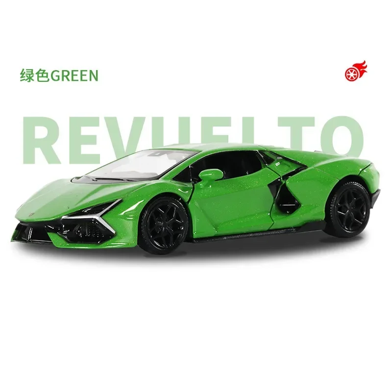 

Simulation 1/36 Scale Miniature Voiture Of Lamborghini Revuelto Collective Metal Diecast Toy Vehicle Children Boy Birthday Gift