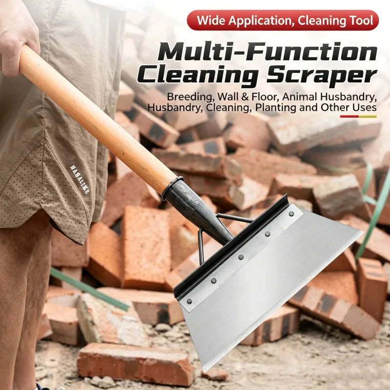 Heavy Duty Metal Weeding Edging Shovel Multifunctional Cleaning Shovel for Trimming Ice Cleaning Manual Multi-Use Garden Tool