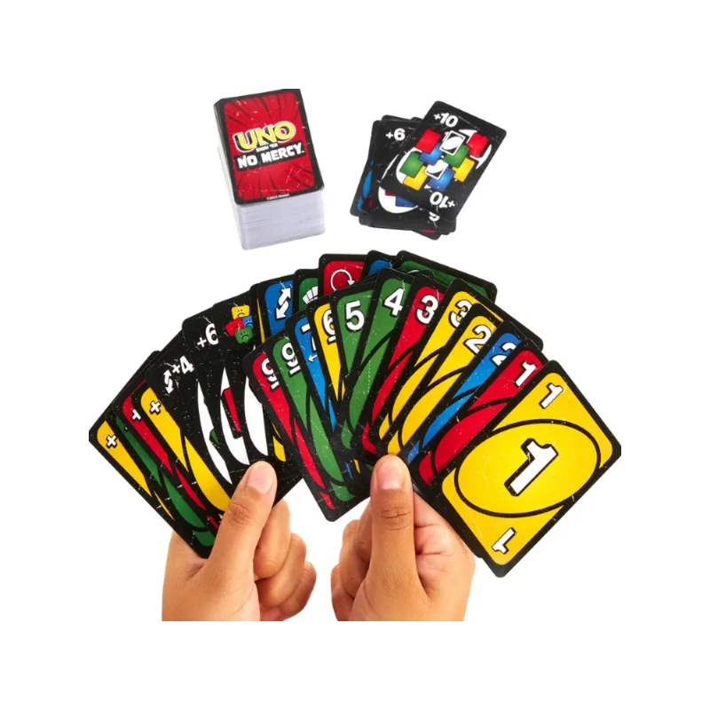 UNO - Classic Colour & Number Matching Card Game - 112 Cards - Customizable & Erasable Wild - Special Action Cards Included - Gi