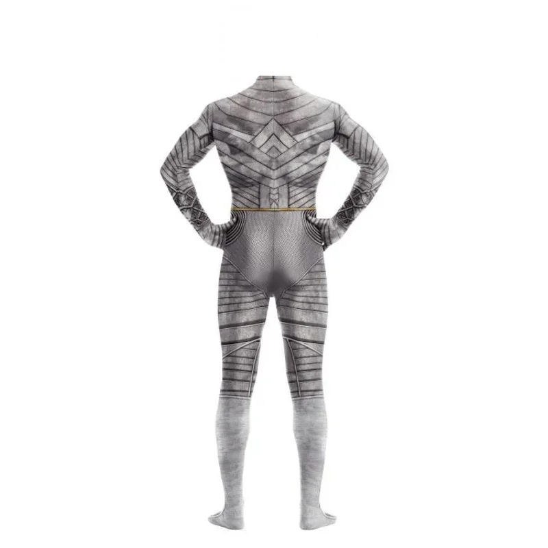 A Halloween Zawaland Moon Knight Cosplay Costumes 3D Print Marc Spector Male Zentai Bodysuit Party Jumpsuits