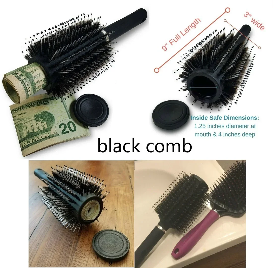 Safe Diversion Hid Money Valuables Security Storage Hollow Container Capacity Hairbrush Hidden Secret 8 Style Optional