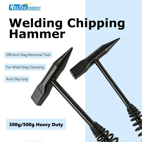 High Carbon Steel Welding Slag Hammer - Welder Chipping Tool with Spring Handle | Electrician's Derusting & Slag Removal Hammer