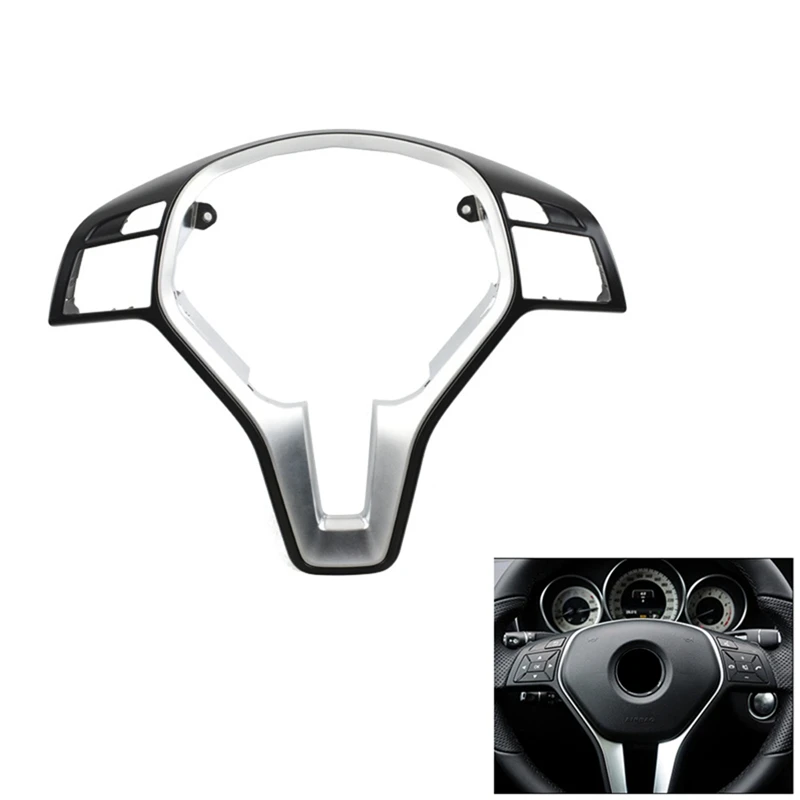 

Car Steering Wheel Outer Frame Chromed Cover Trim For Mercedes Benz C E GLK CLS Class W176 W246 W204 W212 GLK204 W156