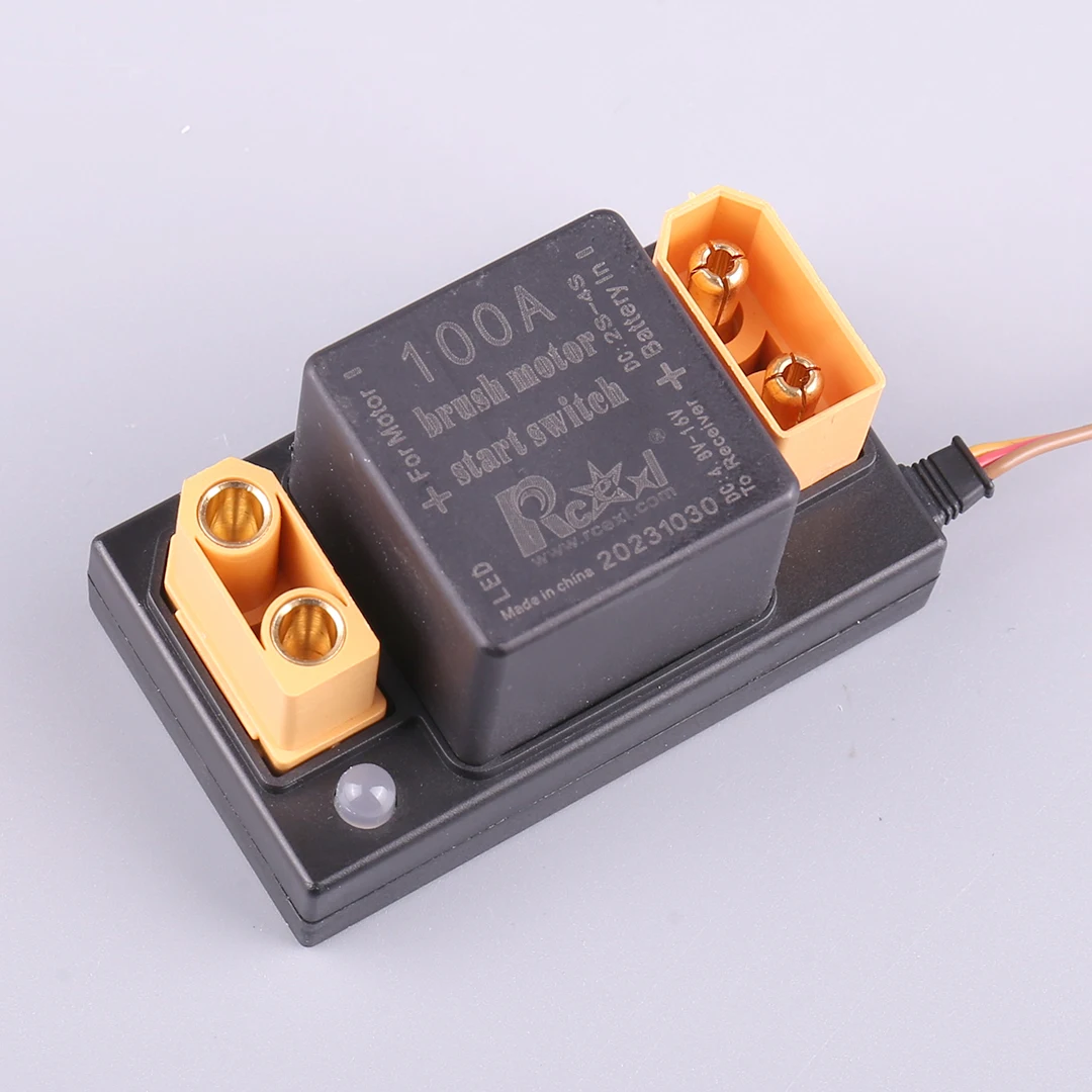 Rcexl 100A Borstel Motor Start Schakelaar V2.0 Elektronische Schakelaar Mechanische Relais Schakelaar Voor Rc Model