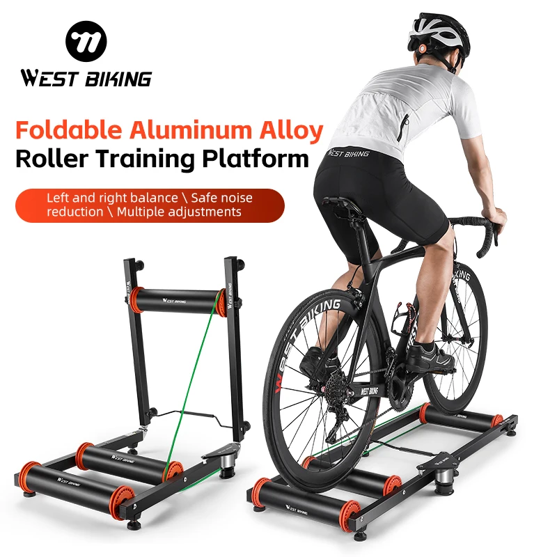 

WEST BIKING Bicycle Roller Trainer Riding Platform For 700C 16-29 Inch MTB Road Bike Exercise Cycling Platform Trainer Foldable