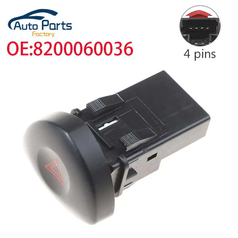 New Hazard Lights Warning Switch For Renault Clio MK 2 II 2001-2006 OEM 8200060036 9842053133