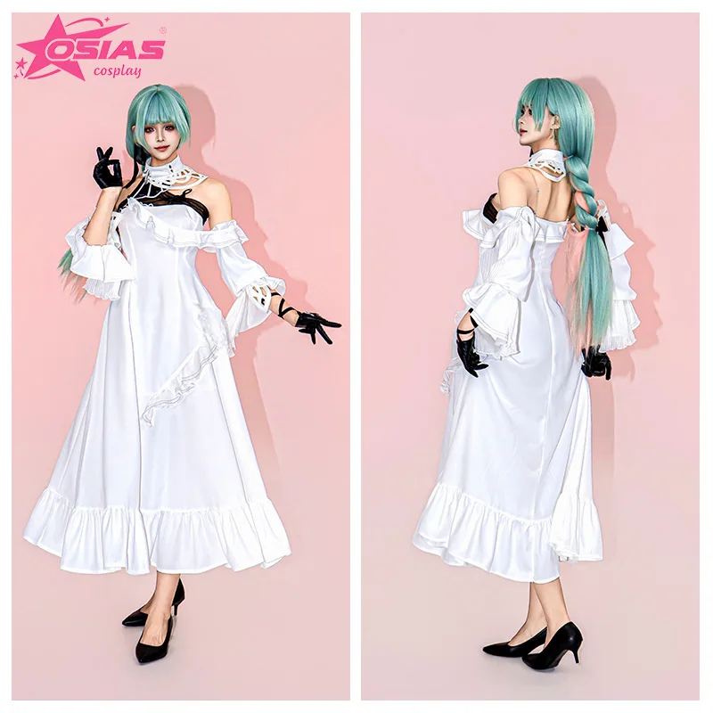 Conjunto de fantasia de cosplay OSIAS Phrolova peruca Phrolova sapatos