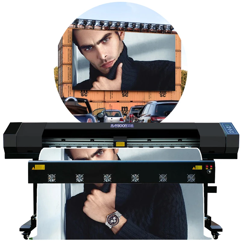 1.6m dx5/dx7/xp600 digital inkjet eco solvent printing machine slipper large printer