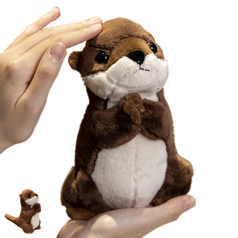 Beten für Segen Otter Plüsch tier ausgestopfte lebensechte Tiere umarmen Fischfutter Kawaii Otter Plüsch puppe für Kinder Geburtstags geschenk Junge