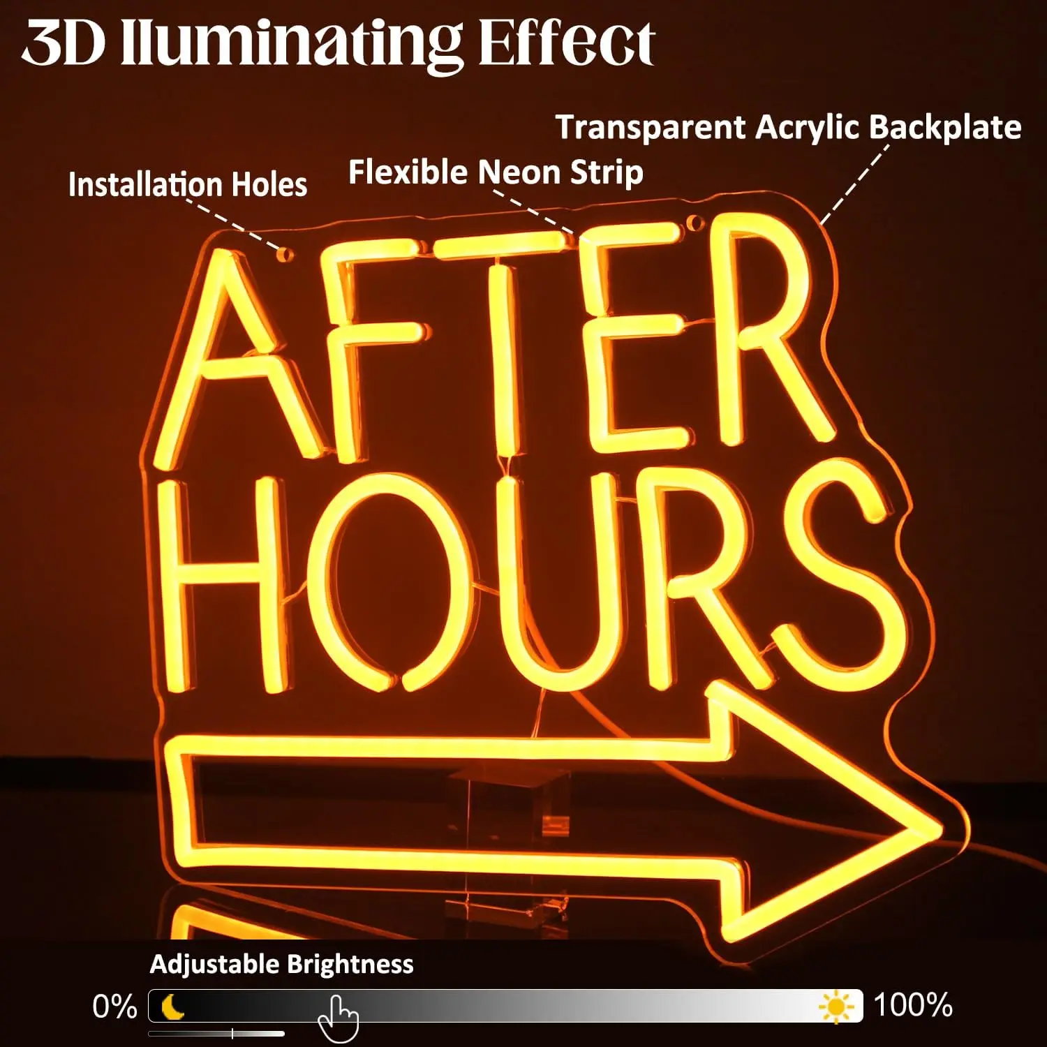 بعد ساعات النيون USB عكس الضوء بار LED ضوء النيون لنادي حانة رجل الكهف بار المرآب ديكور الحفلات علامة الأعمال الجدار ضوء هدية #5