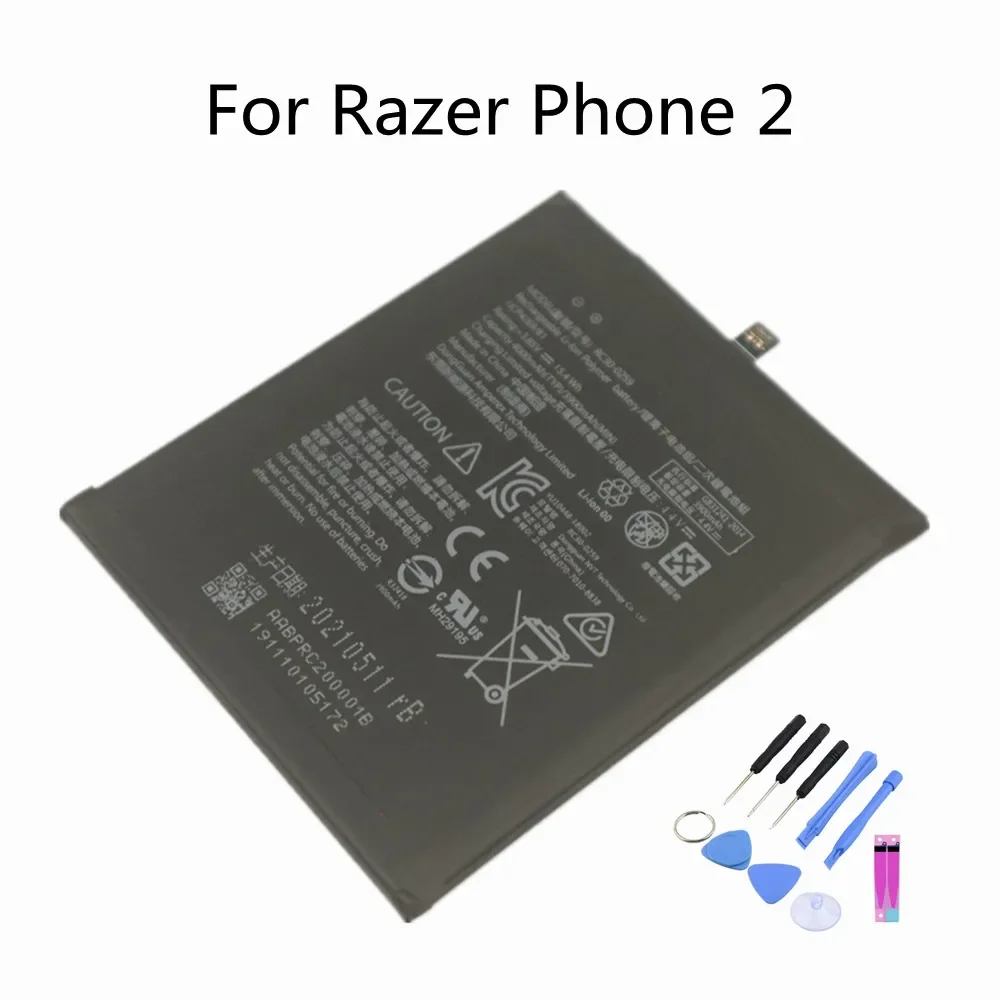 

4000 мАч 100% оригинальный аккумулятор RC30-0259 для телефона Razer 2 phone2 Bateria + инструменты