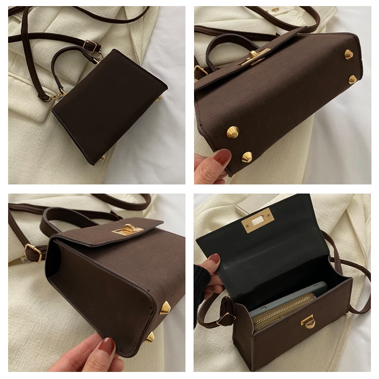 Bolso de Mano Versátil y Moderno para Mujer, Estilo Retro Chic 2026, Bolso Bandolera, Bolso de Hombro, Bolso Cuadrado Suave