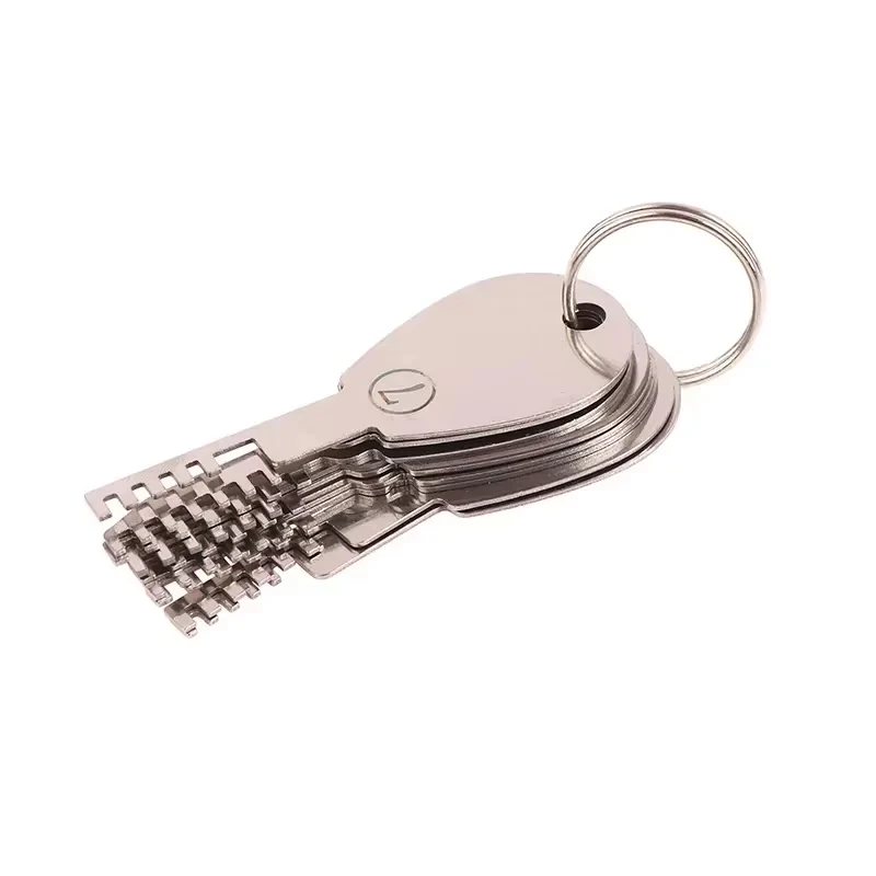 Locksmith Tools Stainless Steel Comb Lock 9-in-1 Complete Maintenance Tool Bypass Method