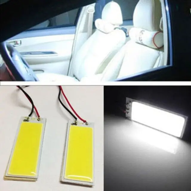 1/2/10PCS 6000K Super White COB LED Light Panel for Dome / Car Interior Ceiling 16/24/36/48 Eyes Point Ready Stock