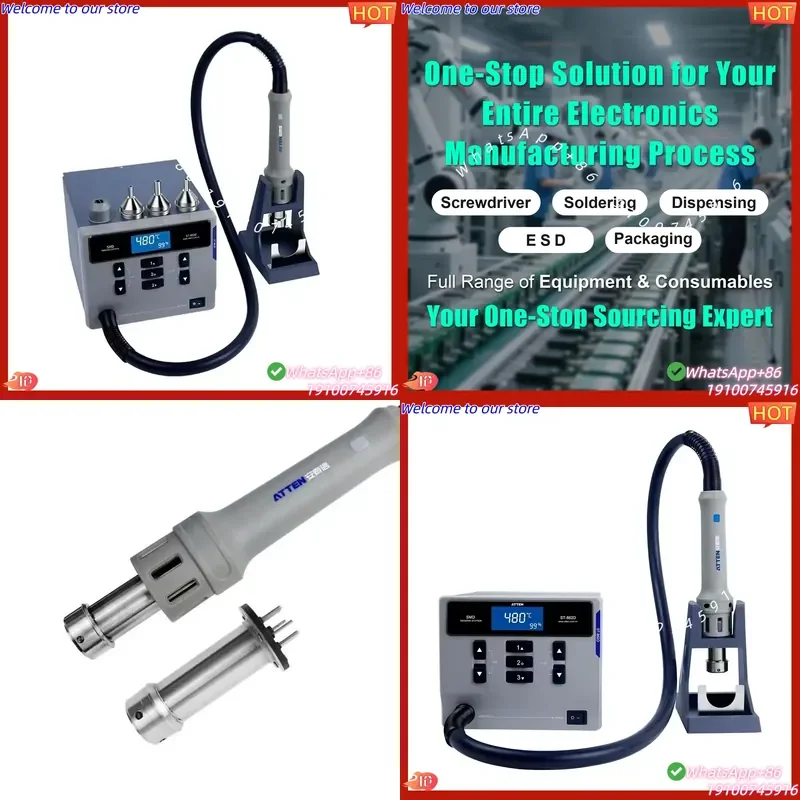 2026 Durable ATTEN ST-862D Hot Air Desoldering Station Adjustable Temperature Air Volume for Circuit Board Maintenance