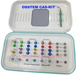 Hiossen Crestal Approach Sinus Kit Dental CAS Kit Guide Drill Twist Drill Bone Sprender Dentist Implant Surigical instrument