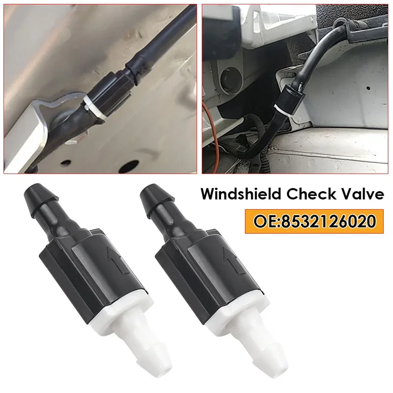 

2pcs Wiper Washer Windshield Check valve For Toyota Highlander 2001-2007 For Lexus IS250 IS350 2006-2015 85321-26020 8532126020
