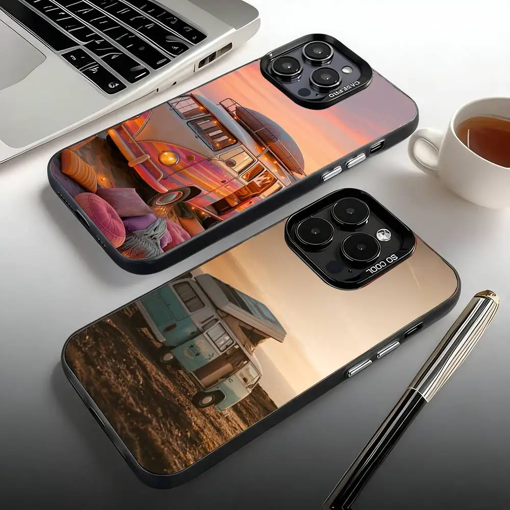 

Combi Van Surf Phone Case For iPhone 17,16,15,14,13,12,11,Pro,Max,Plus,Mini,SE,Air Matte Shockproof Case