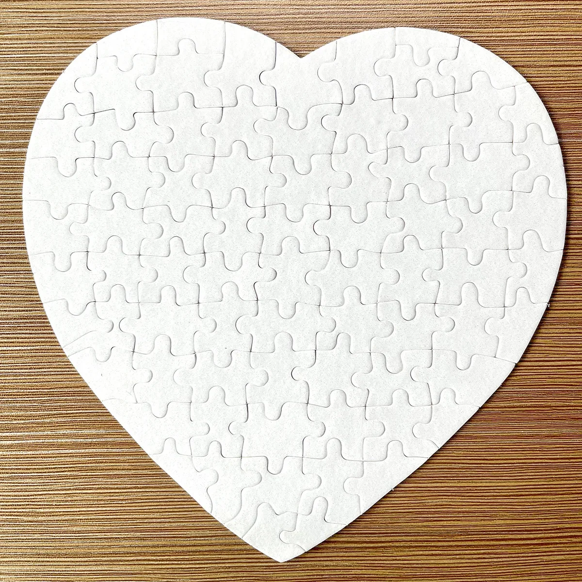 DIY Sublimation Blank Jigsaw Puzzles - close-up view