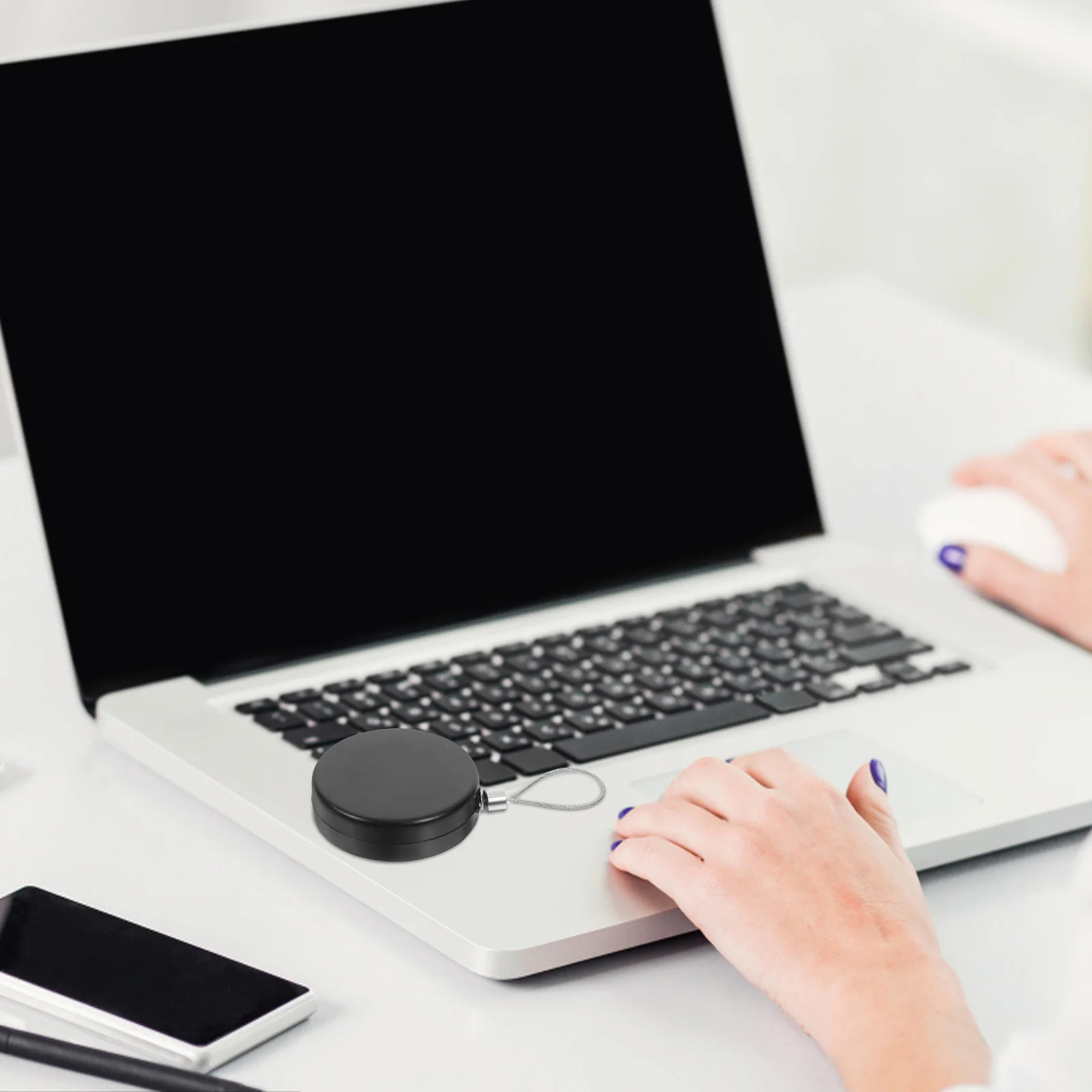 

Retractable Cable Holder Anti Theft Steel Wire Box Automatic Retractable Anti Theft Cable Case Security Steel Wire Holder