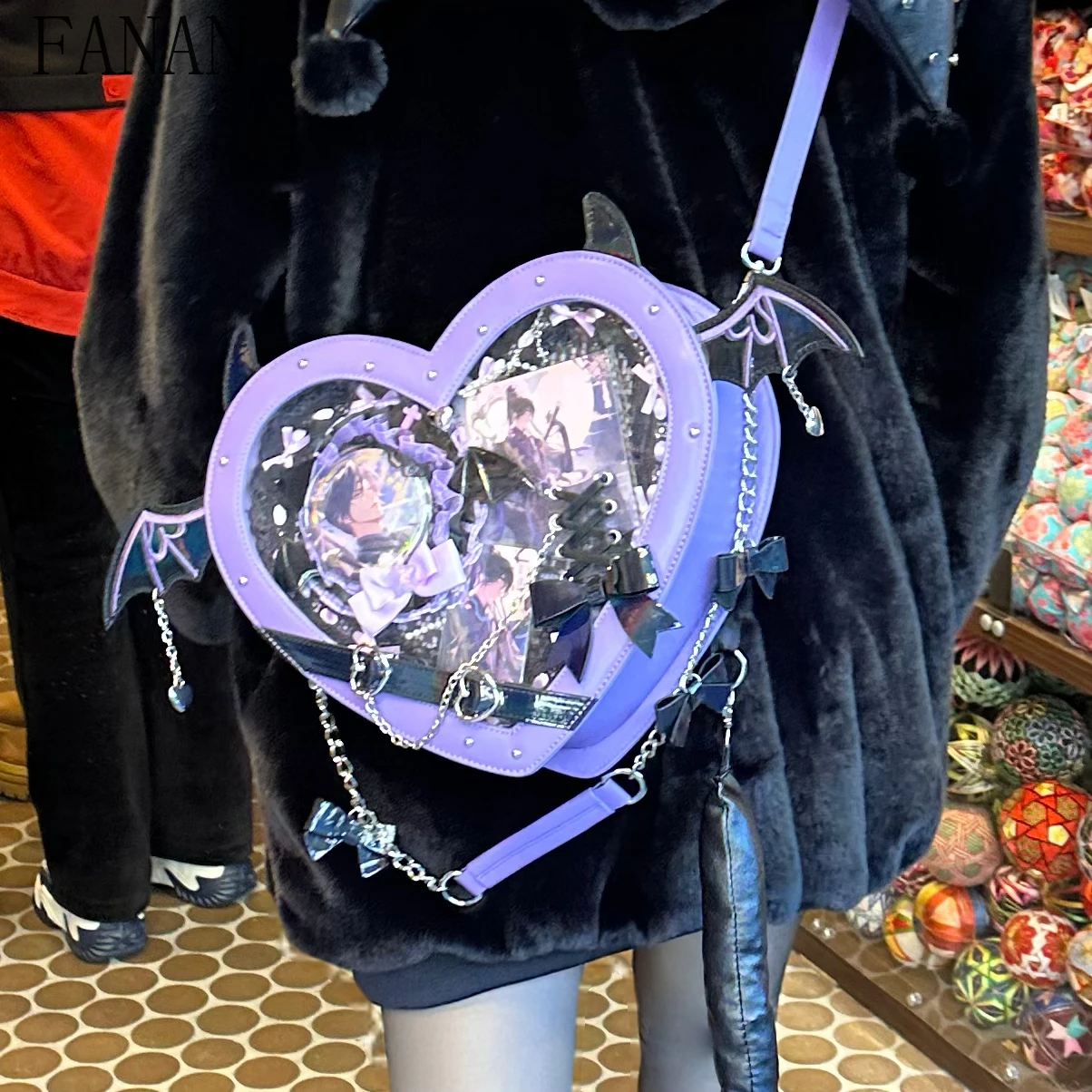 

Girl Large One Shoulder Bag Femme Cross Punk Y2K Style Women's Handbags Vintage Casual Crossbody Bags for Women