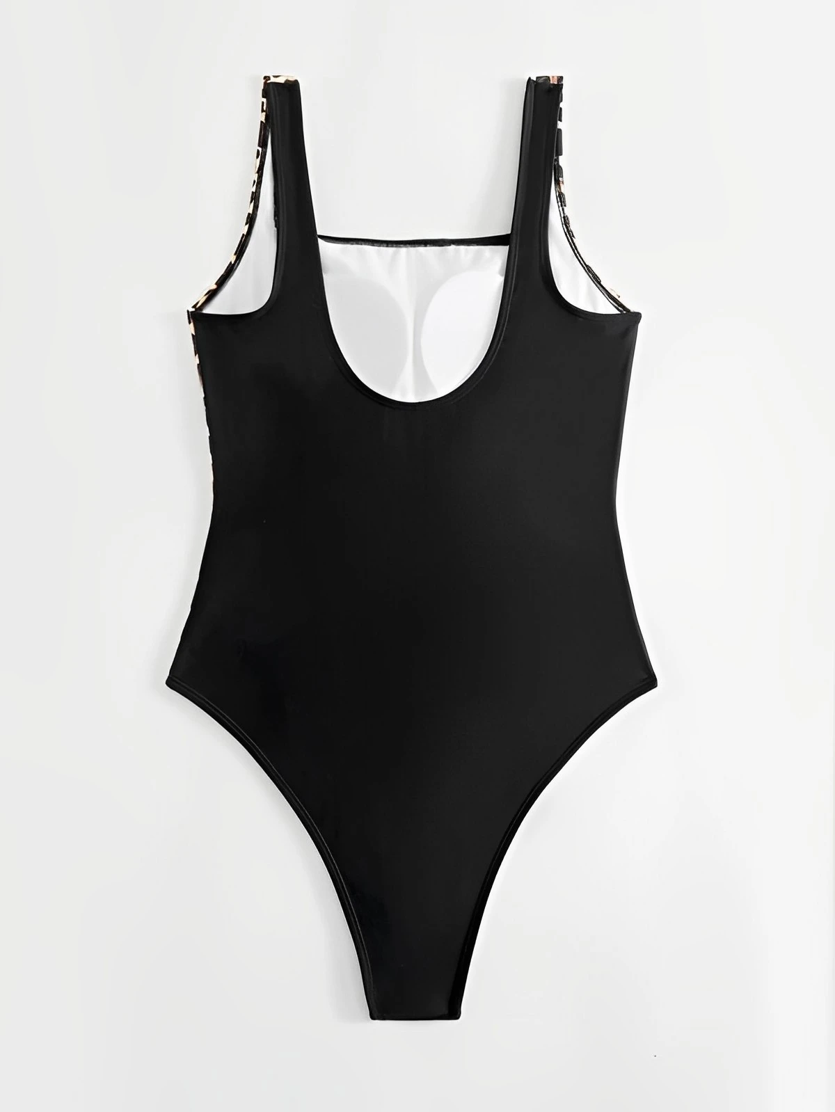 2025 Leopard Swimsuit One Piece Slim Vintage Swimwear Women Sexy Bathers Bathing Swimming Swim Suit Female Beachwear XXL image 4