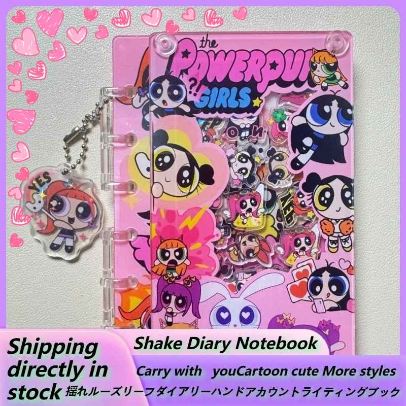 

DIYA7 Powerpin женщина-полицейский пузырь цветок летающая акриловая рассыпчатая книга милый мультфильм творческий студенческий блокнот праздничный подарок