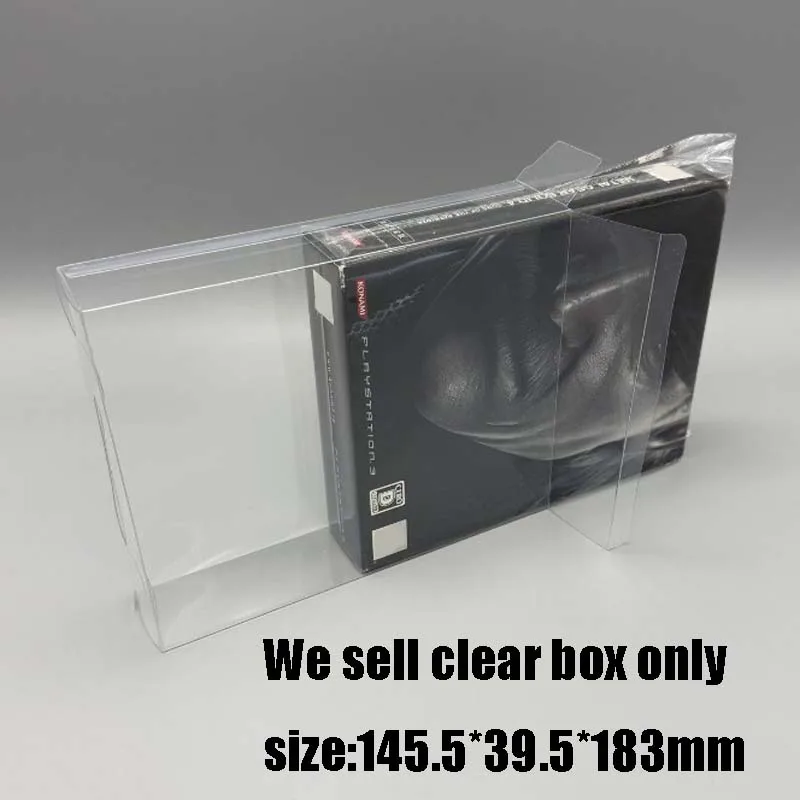 For PS3 Metal Gear Solid 4 Limited Edition & NS: Transparent Dustproof Collectible Case - Also Fits Senran Kagura vs. Neptunia
