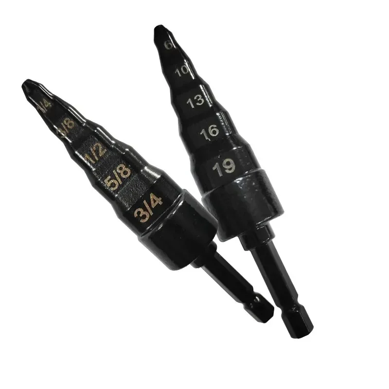 1PC Metric 6-19mm Copper Pipe Step Expander with Hexagonal Handle for Air Conditioning Maintenance Electric Tool Accessories