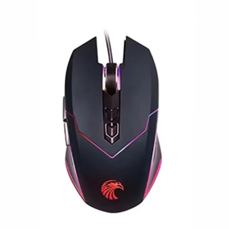 8000DPI Wired RGB Optical Gaming Mouse Popular 3D Style with High Resolution for Right Hand Users USB Connected PC Laptop Use