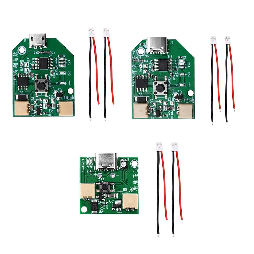 Micro USB Type-C Rechargeable Small Fan Circuit Board Control Board Handheld Mobile Fan Board 3.7V Brushed Universal Board