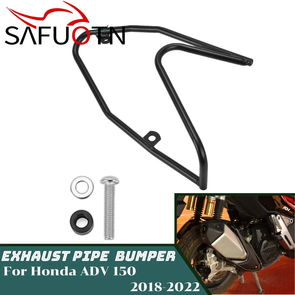 

Motorcycle Exhaust Muffler Pipe Guard Protector Bumper Crash Bar Protection for Honda ADV 150 ADV150 2018-2023 2021 Accessories