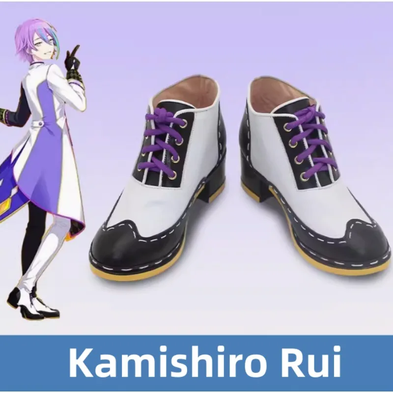 Project Sekai Colorful Stage Kamishiro Rui Cosplay Halloween Roleplay Shoes Boots Man Boy Anime Comic Exhibition Anniversary