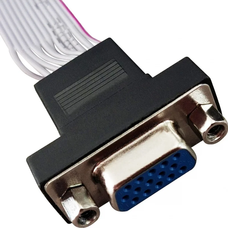 Single-ended signal cable12P PH2.0TurnVGAMale Connector Built-inVGAHead Adapter Monitor Signal Adapter