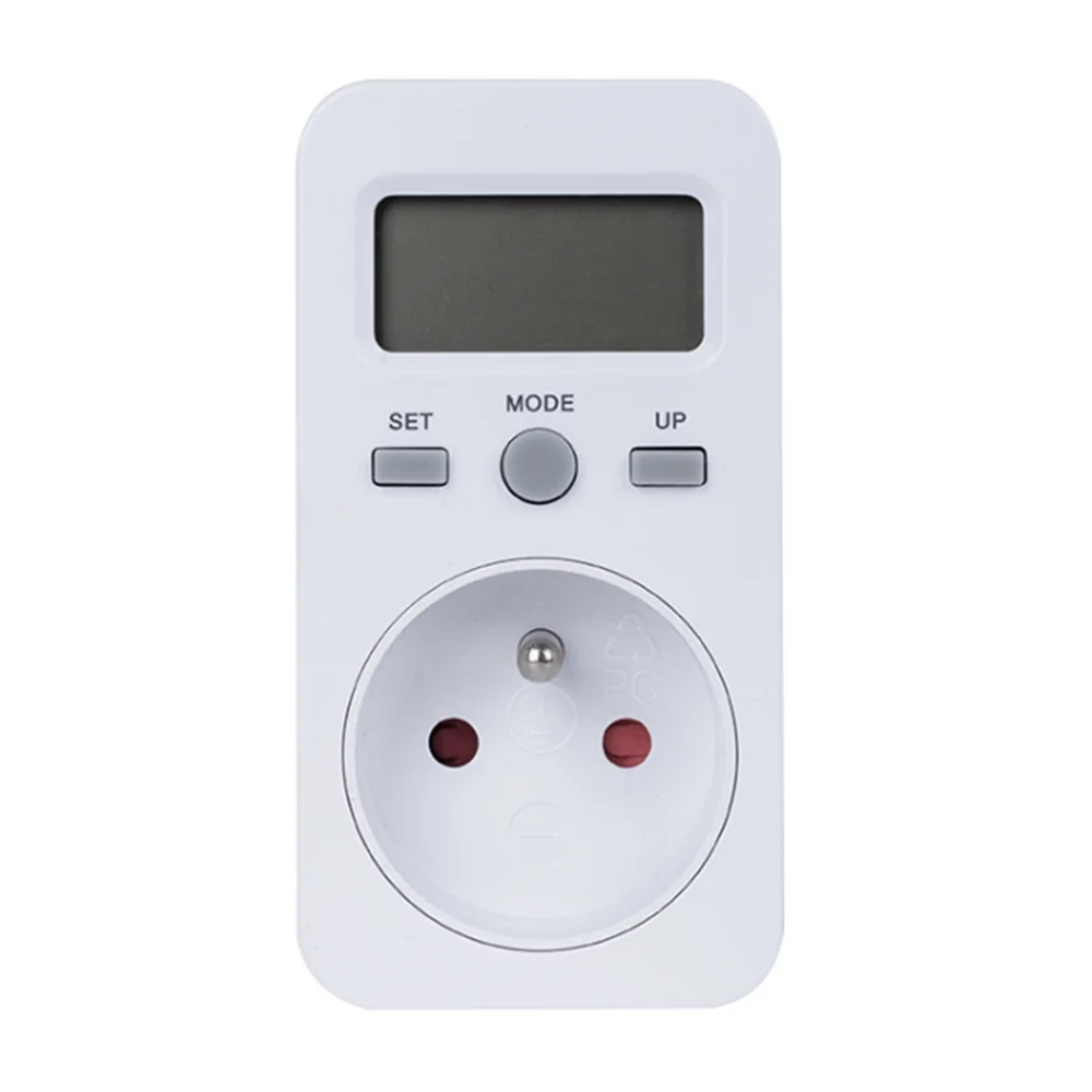 Digital Wattmeter LCD Energy Monitor Power Meter Electricity Electric Meter Usage Monitoring Socket FR Plug