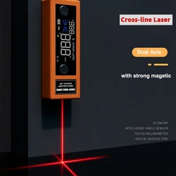 Portable Dual Axis Digital Angle Gauge Laser Inclinometer Level Box Rechargeable Angle Finder for Precision Measurement