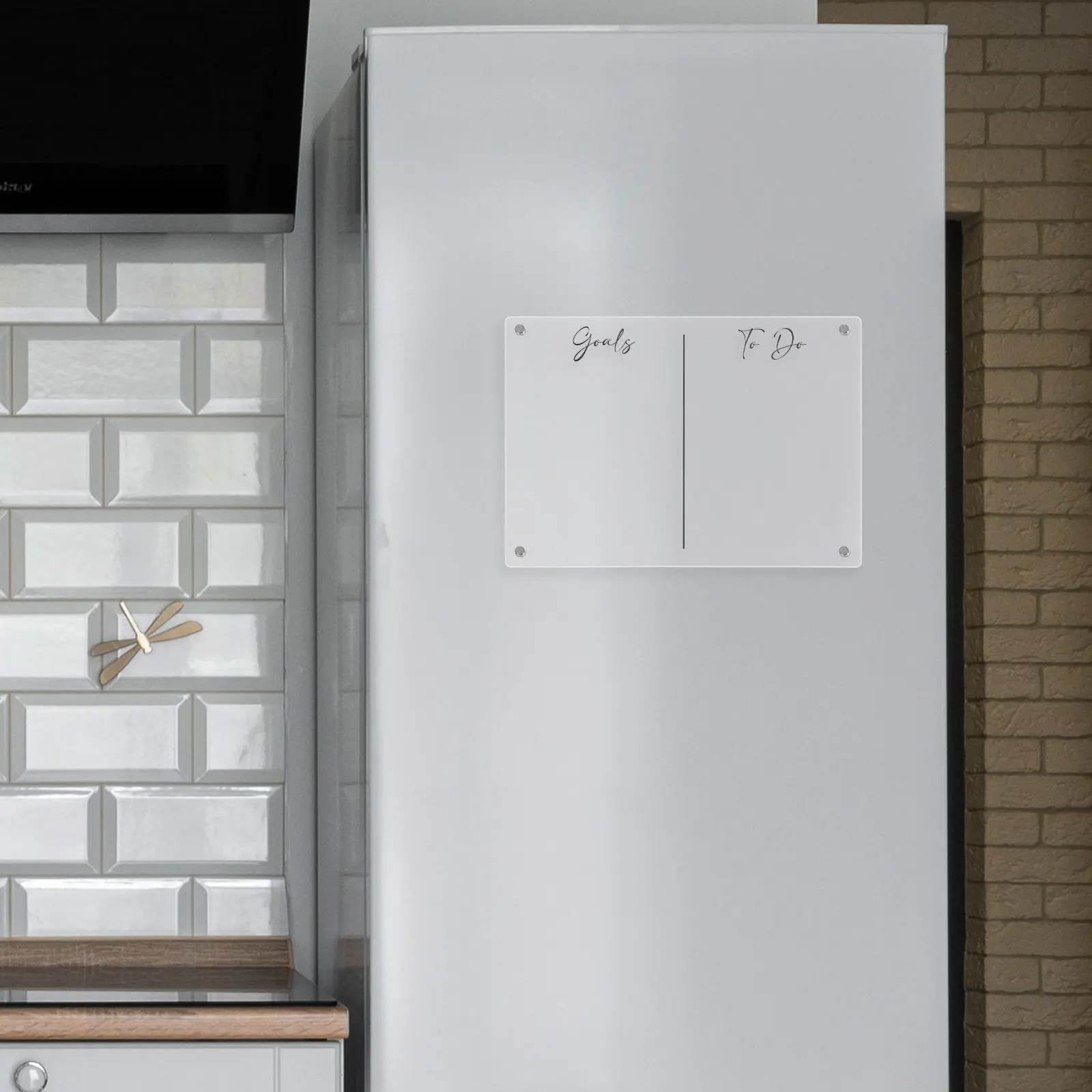 アクリル磁気メモボード透明ドライイレースプランナーキッチンオフィス用ウィークリーマンスリースケジュールボード
