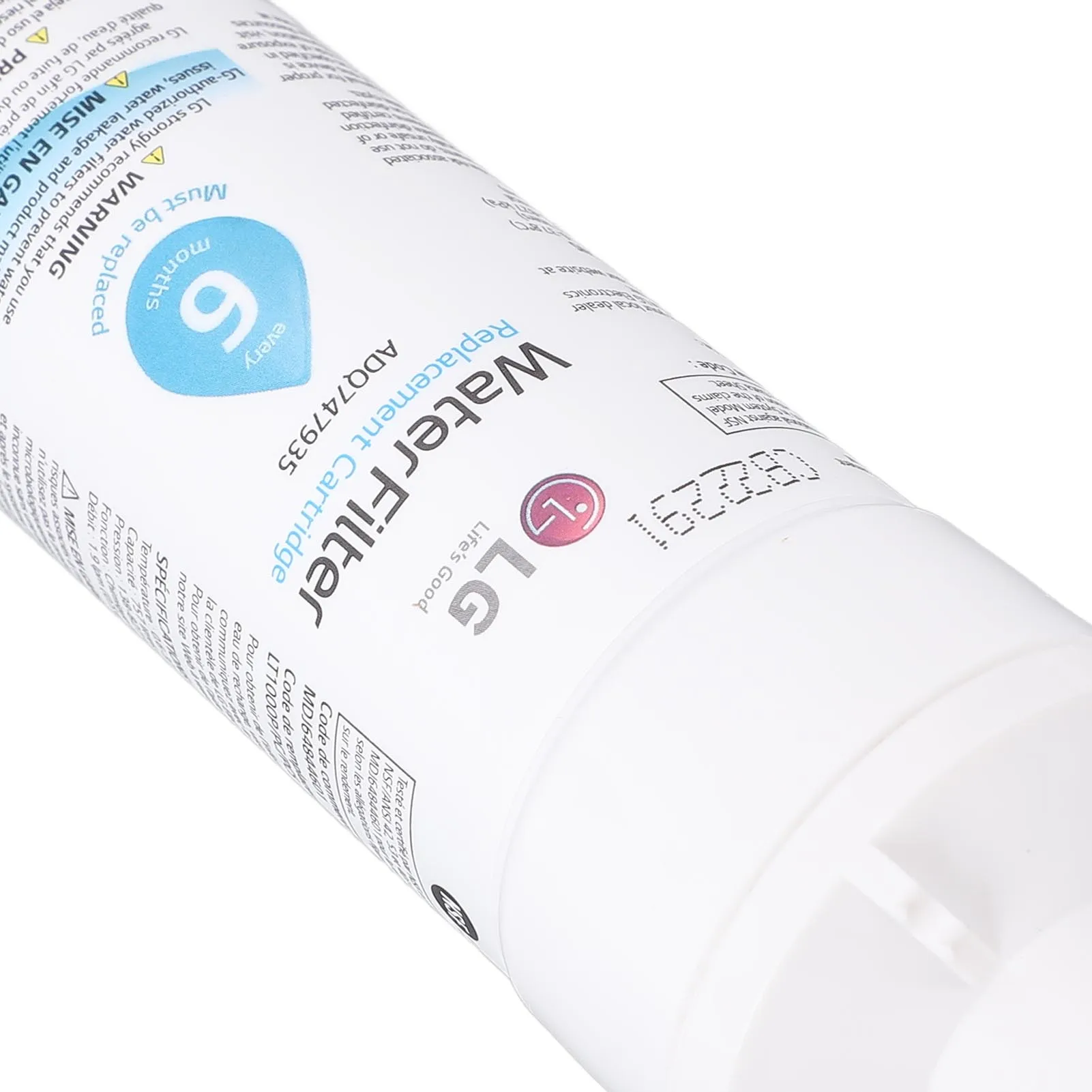 استبدال فلتر مياه الثلاجة لـ ADQ747935 لديها عمر 6 إلى 12 شهرًا من مادة الكربون المنشط وABS #6