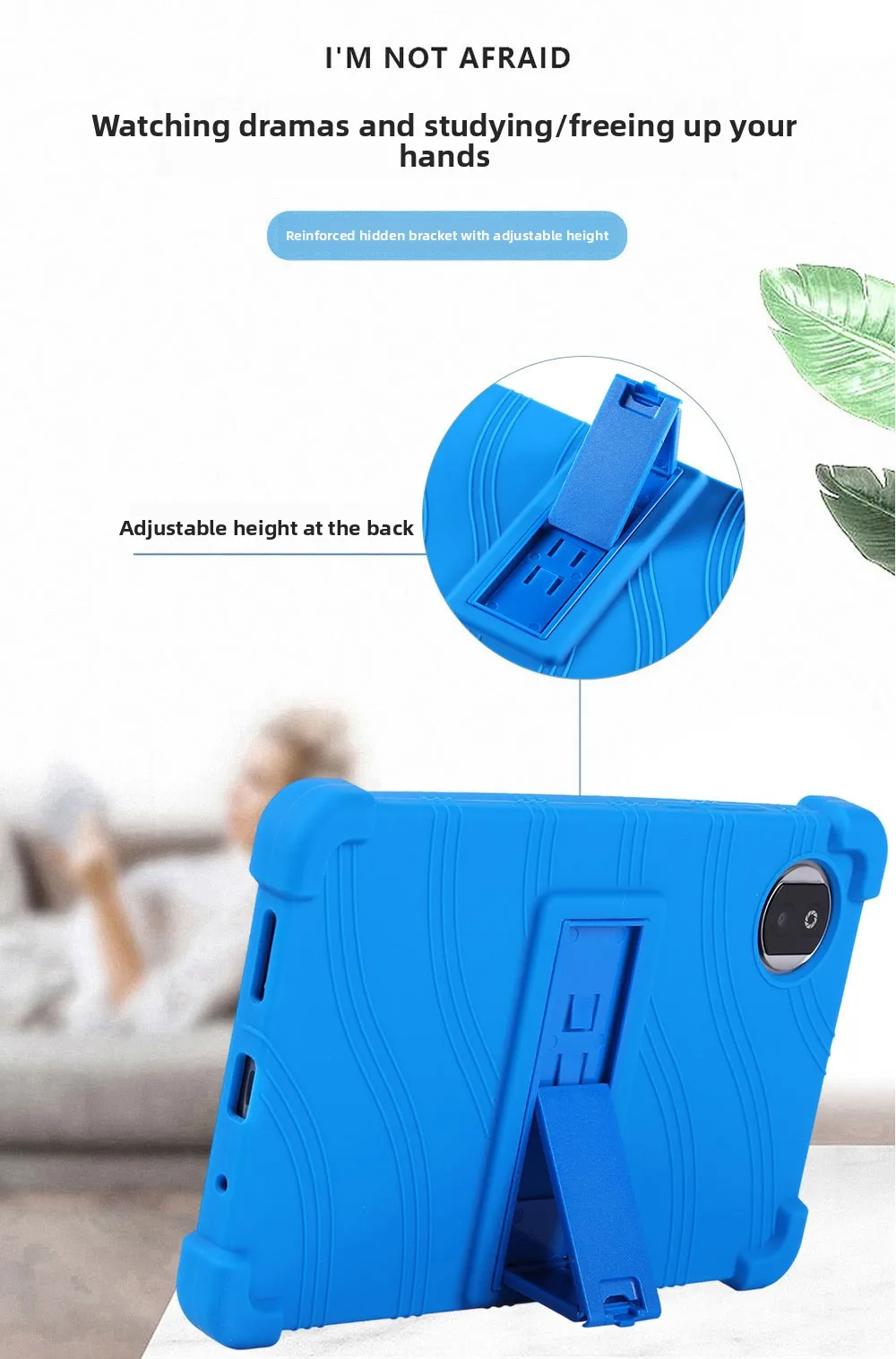 Hülle für Honor Pad X7 2025 8,7 Zoll Silikon Stoßfeste Standhülle Kinderfreundlicher Fallschutz – Detail 3