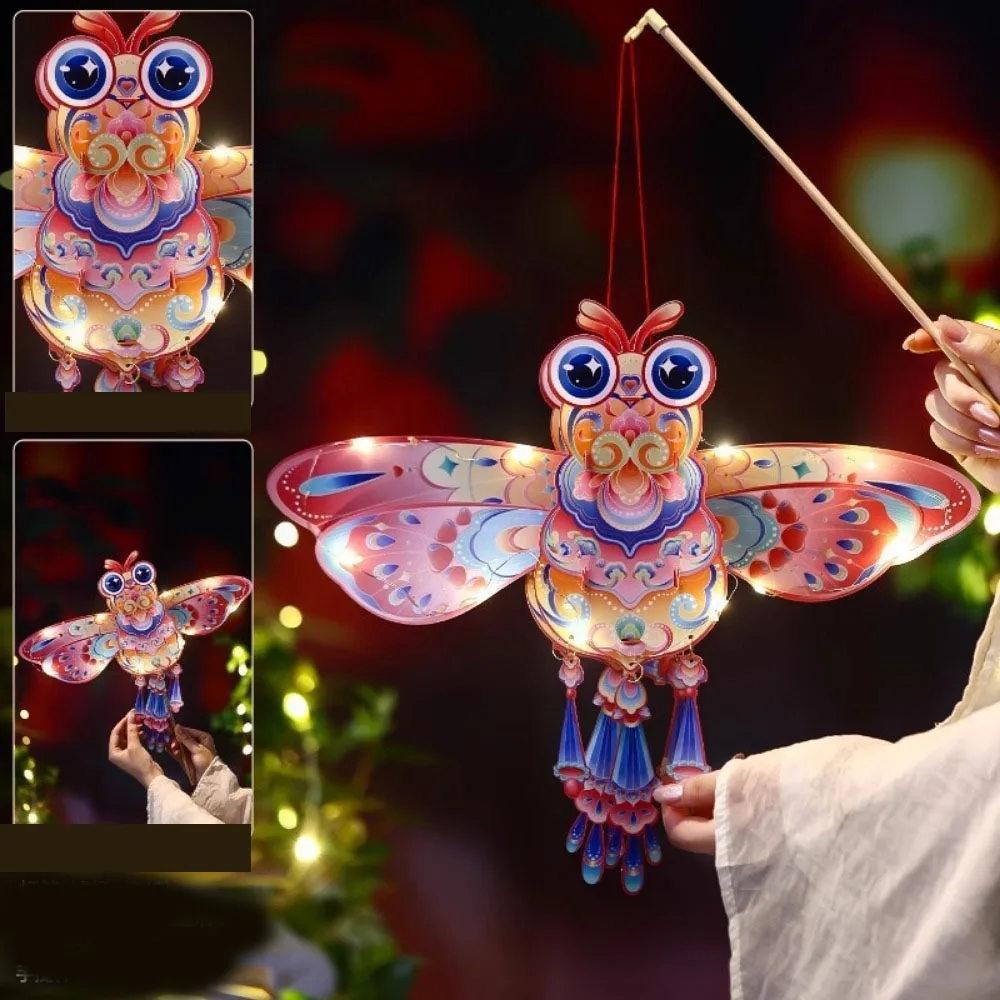 

Handmade Mid-Autumn Festival Lantern DIY DIY Material Bag Paper Children's Handheld Lantern Luminous Portable