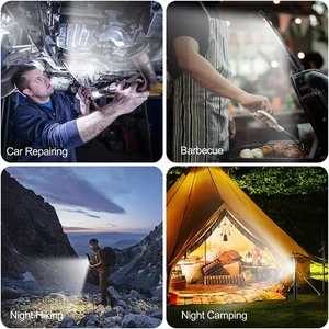 Rechargeable USB LED LANWING COB, Magnetic Work Light, Torch Hook, Portable Lantern, Inspection, Camping, Car Repair Lamp, 1-10pcs 8 Main Sales Accessories RAM 700 - №4