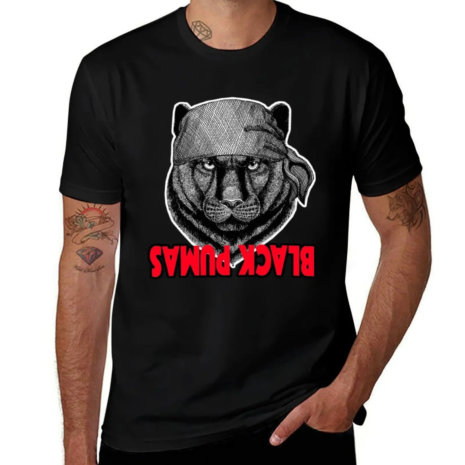 

Black Pumas group music American psychedelic soul tour favorite T-Shirt t shirts for man cotton funny cotton t shirt man T-Shirt